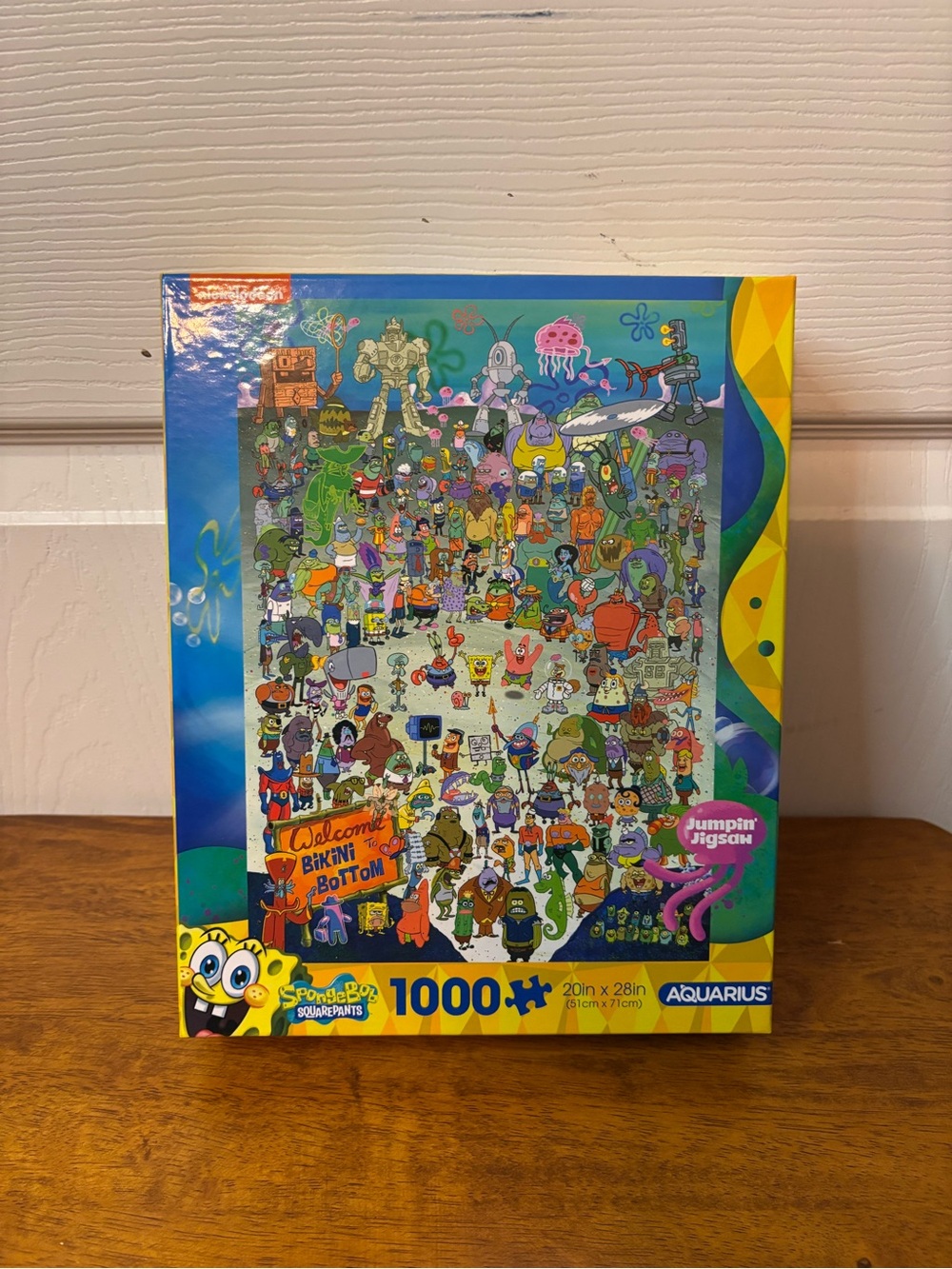Nickelodeon SpongeBob 1000-Piece Bikini Bottom Puzzle - Blue, Yellow, Green